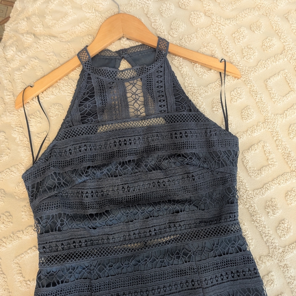 Two Sisters The Label Crochet Midi Dress